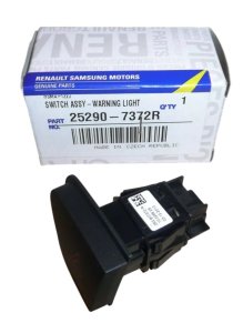 Nödblinkersbrytare 252907372R Renault Clio IV Captur Zoe Original Ny