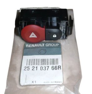Nödblinkersbrytare 252103766R Renault Clio III Modus Twingo III Original Ny
