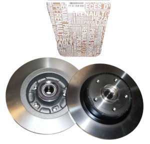 Bromsskivor bak, komplett sats 7701208850 Renault Megane II 2.0 dCi Original Ny