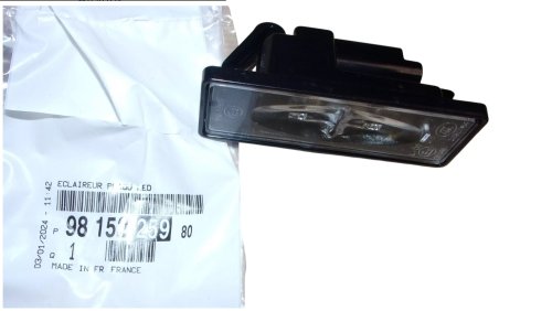 Registreringsskyltlampa 9815225980 Citroën Peugeot Original Ny