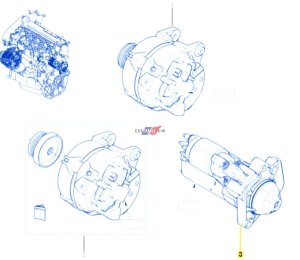 Startmotor Original 2330000Q0F Laguna 3 Scenic 3 1.5DCI
