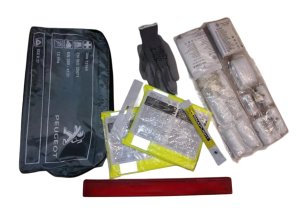 Säkerhetssats 1611561780 Väst, varningstriangel, första hjälpen-kit PSA Original Ny
